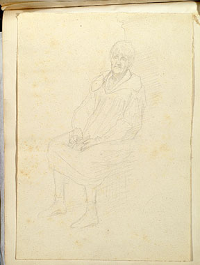 Study of a  Female Figure with a Book