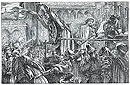 Illustration for 'Romola': 'The Peasants' Fair'