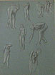 Studies for 'Greek Girls Picking up Pebbles by the Sea': Female Figures
