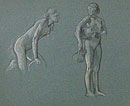 Study of Two Female Figures