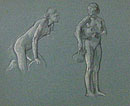 Study of Two Female Figures