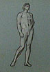 Study for 'The Daphnephoria': Male Figure