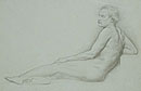 Study of a Male Figure (Life Drawing)