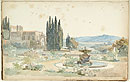 View details of View of the Villa Albani and Gardens