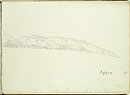 View details of View of a Landscape with Hills and a Town