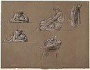 View details of Female Figures, Male Figure with Child