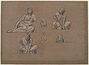 View details of Seated Female Figures, Hands
