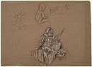 View details of Female Figure Winding Skein, Mother and Child