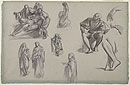 View details of 'Death of the First Born', 'Eliezer and Rebekah', Male and Female Figures, Male Legs, Male Hands