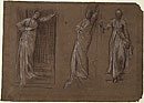 View details of Studies of Female Figures Descending Steps