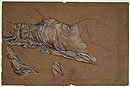 Study for 'Cymon and Iphigenia': Drapery for Iphigenia, Pillow