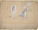 Study for an Illustration for 'Buch der Lieder': Male and Female Figures