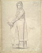 Study of a Female Figure in Traditional Italian Costume
