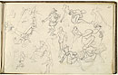 View details of Studies of a Horse and Male Figures