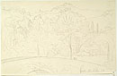 View details of View of a Landscape with Hills and a Bridge