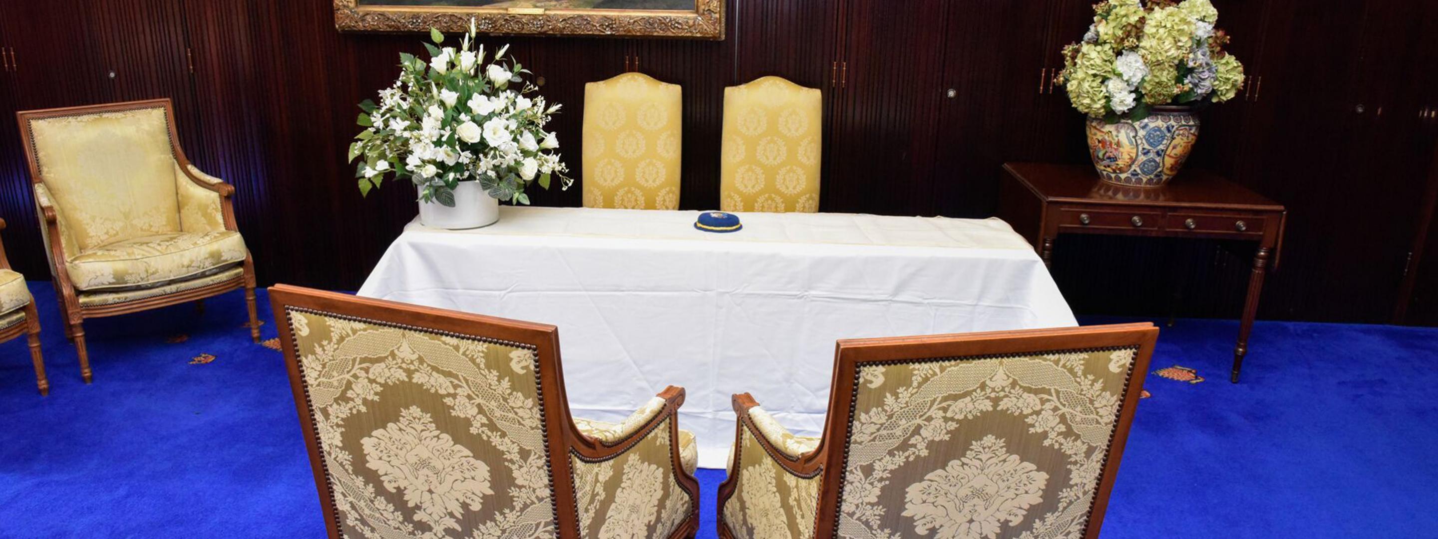 Mayor's Parlour table and seats