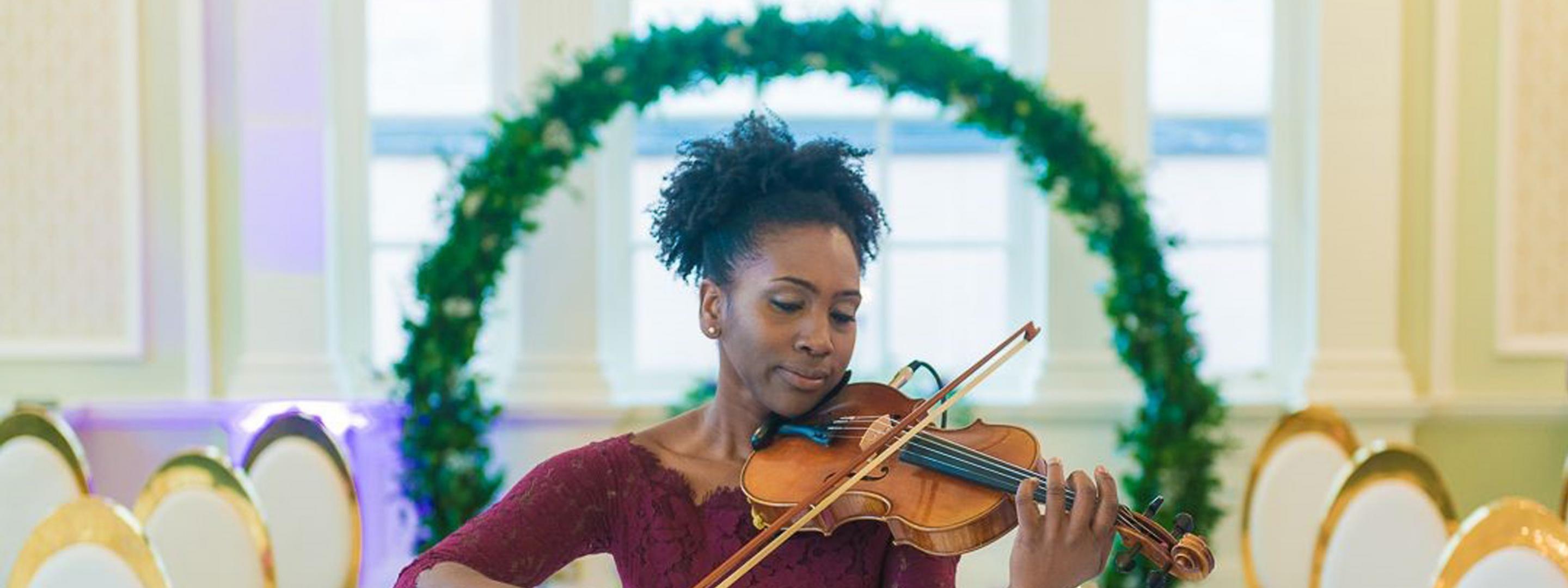 Woman playing violin