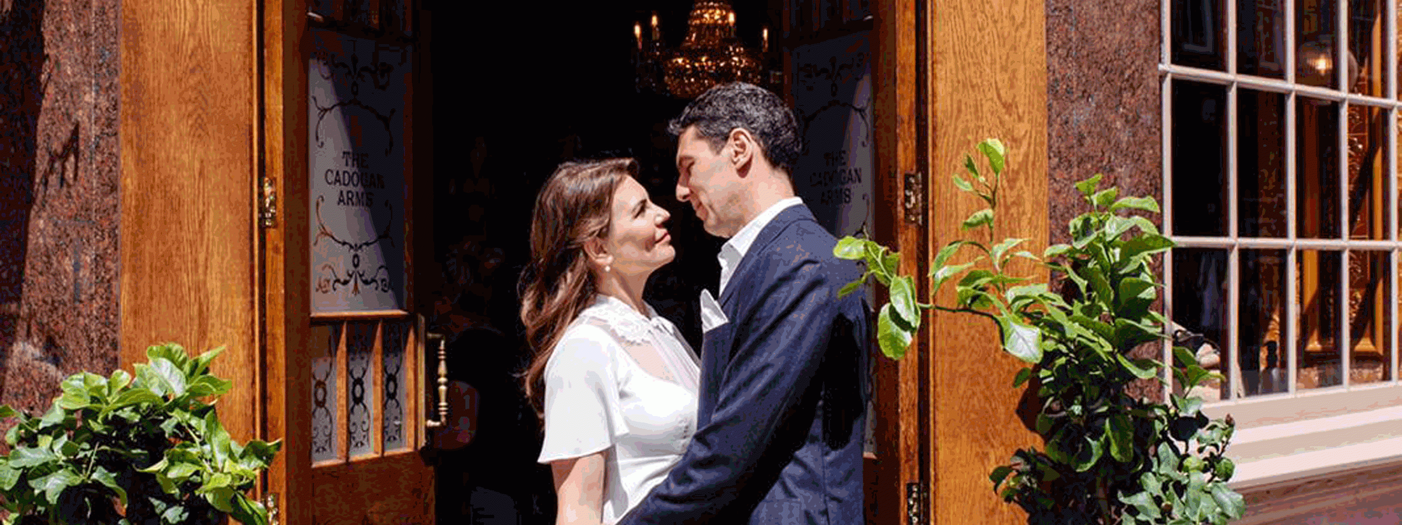 a wedding couple
