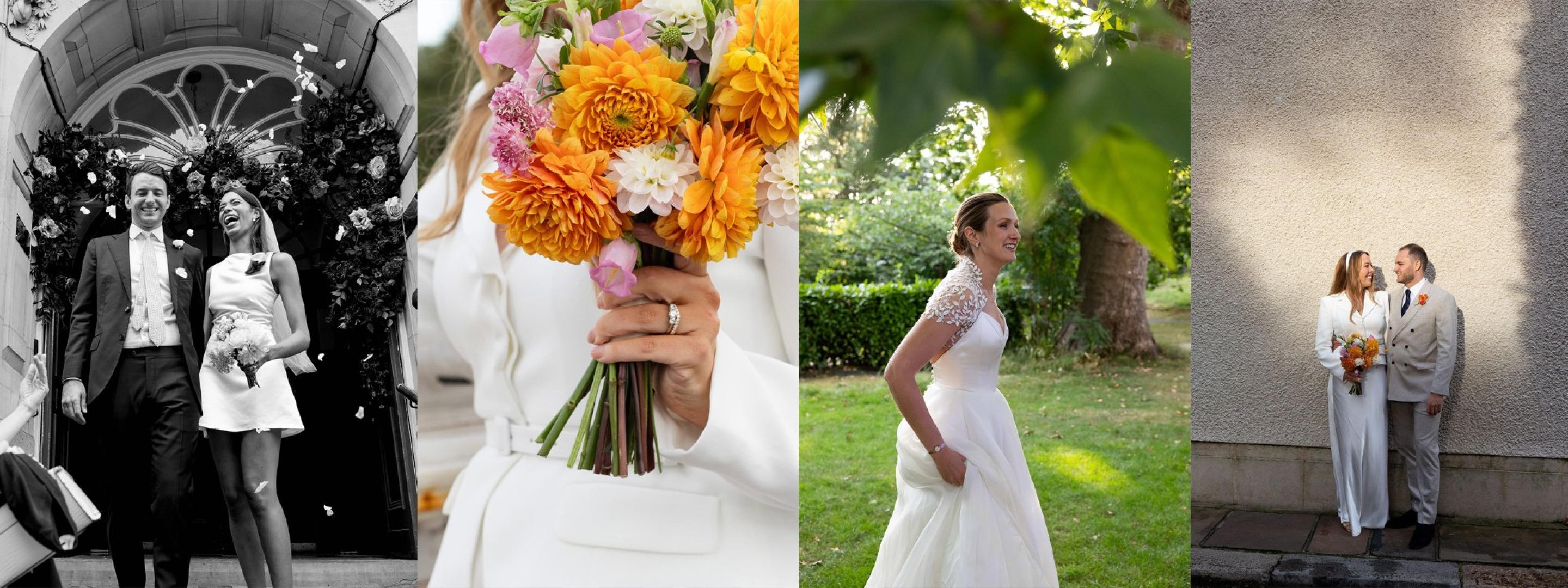 Montage of wedding couples