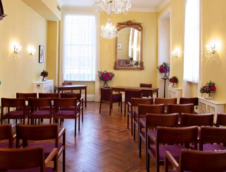 Room set up for a ceremony