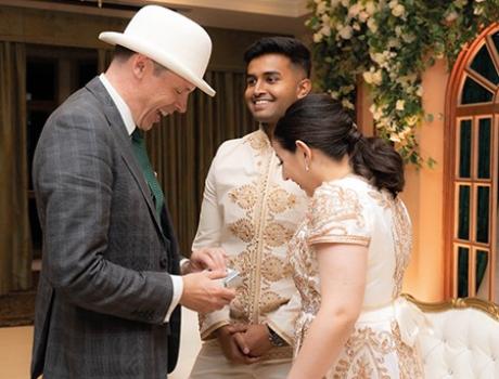 The Bowlers Hatted Magician Tile