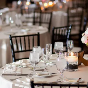 A table at a wedding reception