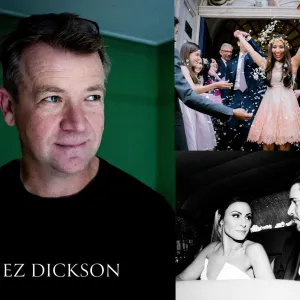 A collage of wedding photography