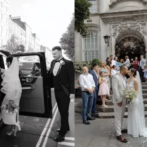 A collage of wedding photography