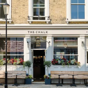 The outside of The Chalk Free House