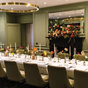 Photo of a nice dinner set up