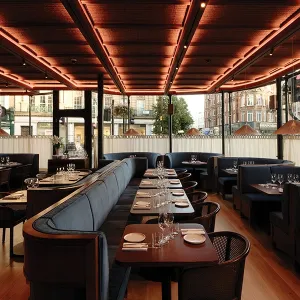 An elegant table in a restaurant