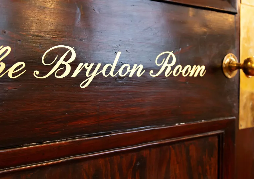 Brydon Room signage