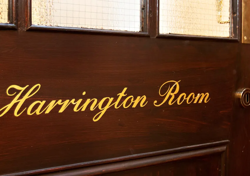 Harrington Room Signage