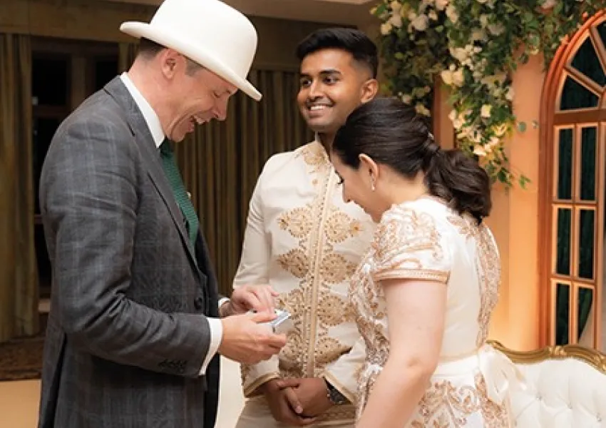 The Bowlers Hatted Magician Tile