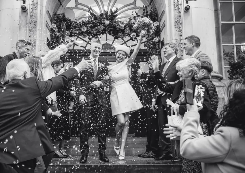 A just married couple