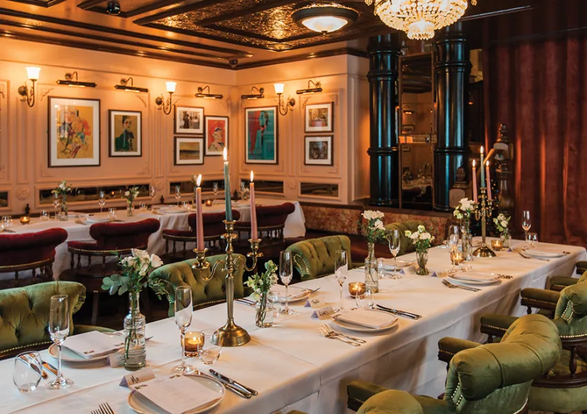 An elegantly dressed table