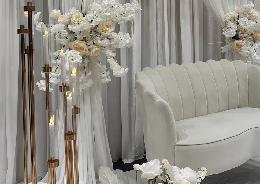 A bridal loveseat 