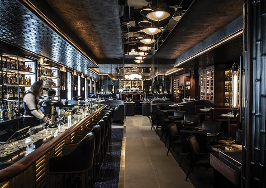 An elegant restaurant