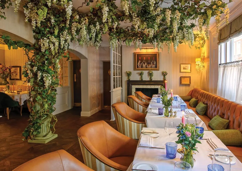 An elegantly dressed table