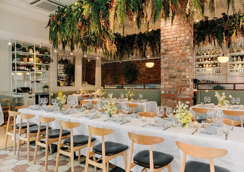 An elegant restaurant