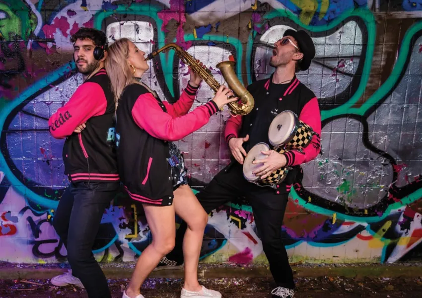 A funky wedding band