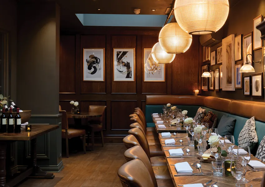 An elegant restaurant