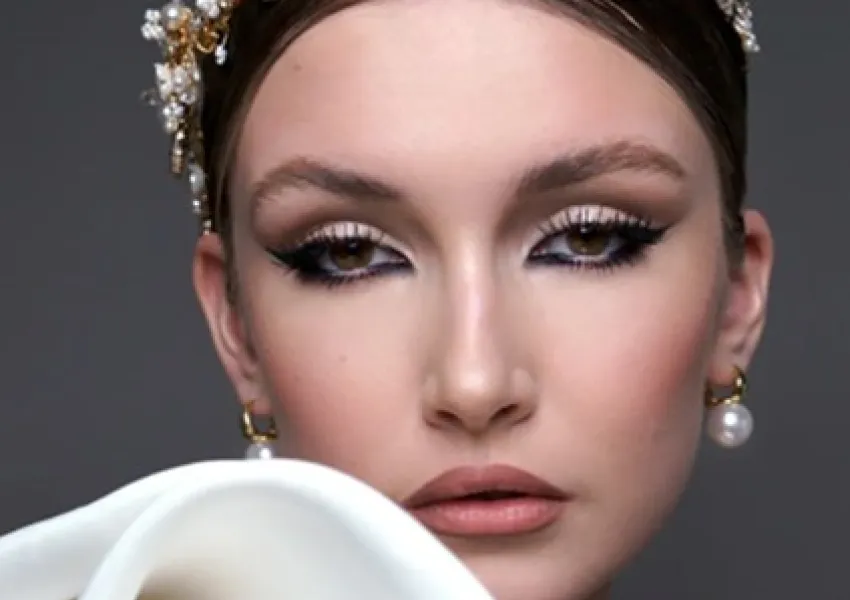 Wedding makeup model