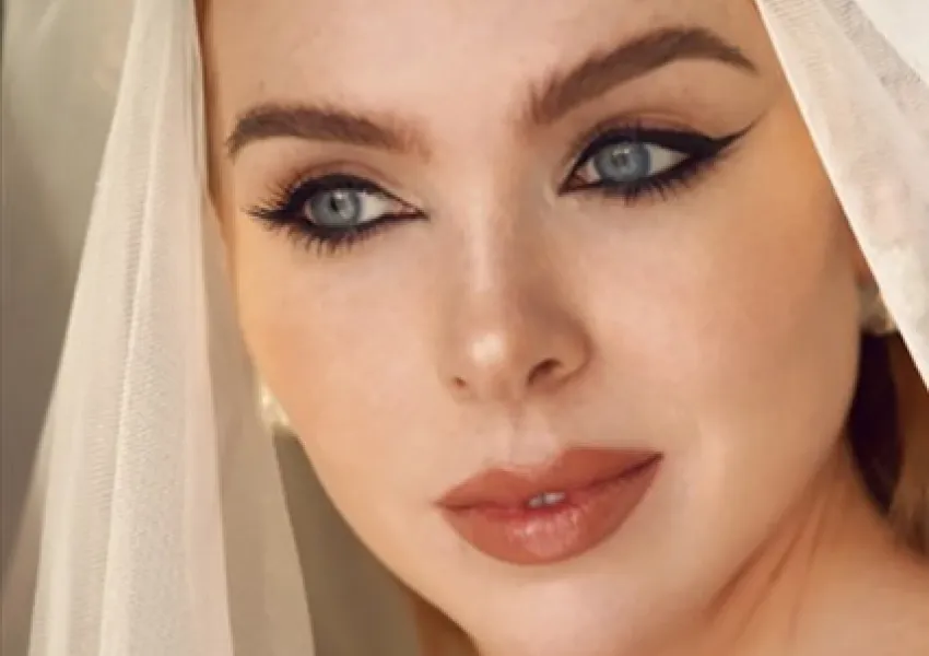 Wedding makeup model