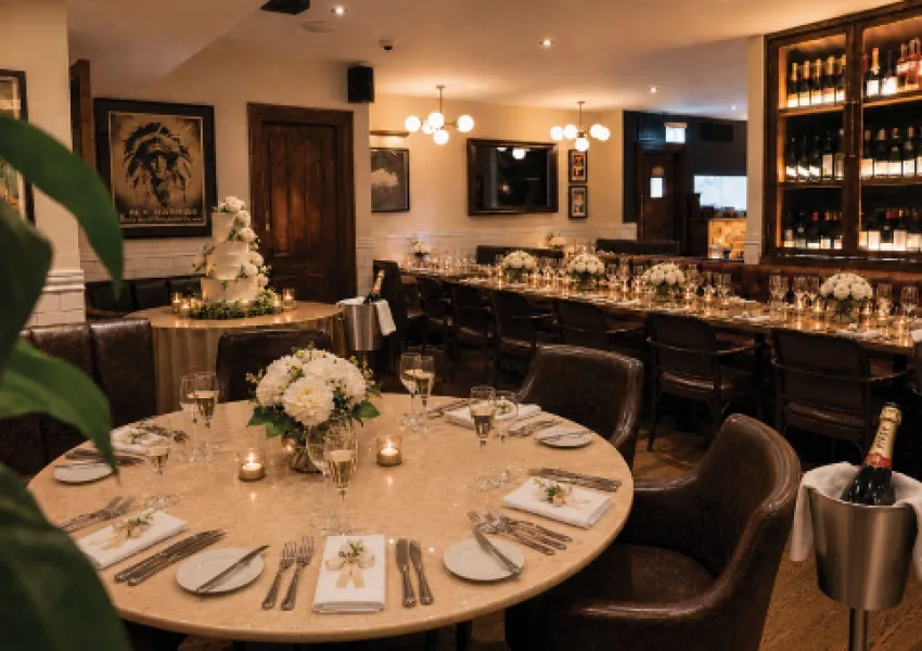 An elegantly dressed table