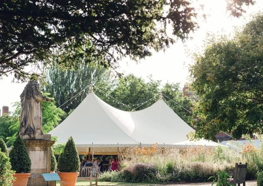 A marquee in Chelsea Physic Garden 