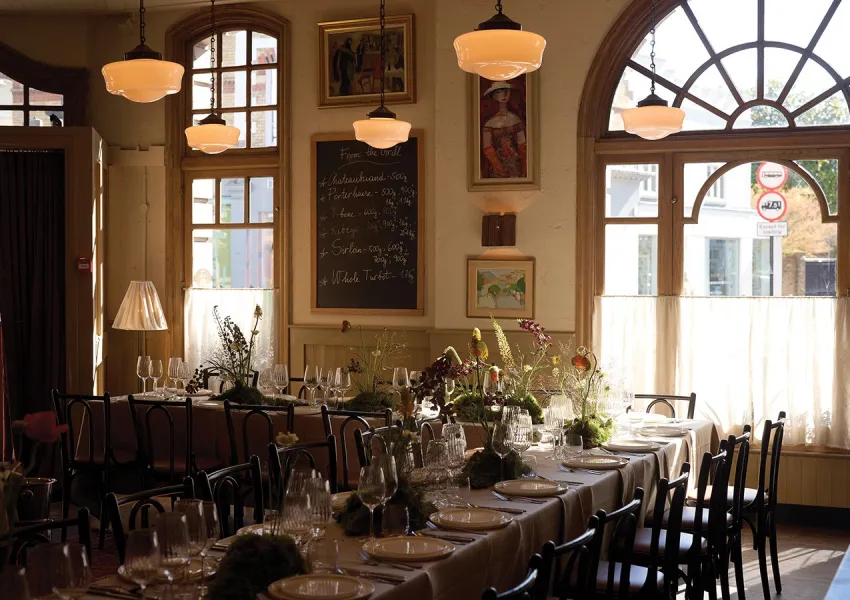 An elegant restaurant