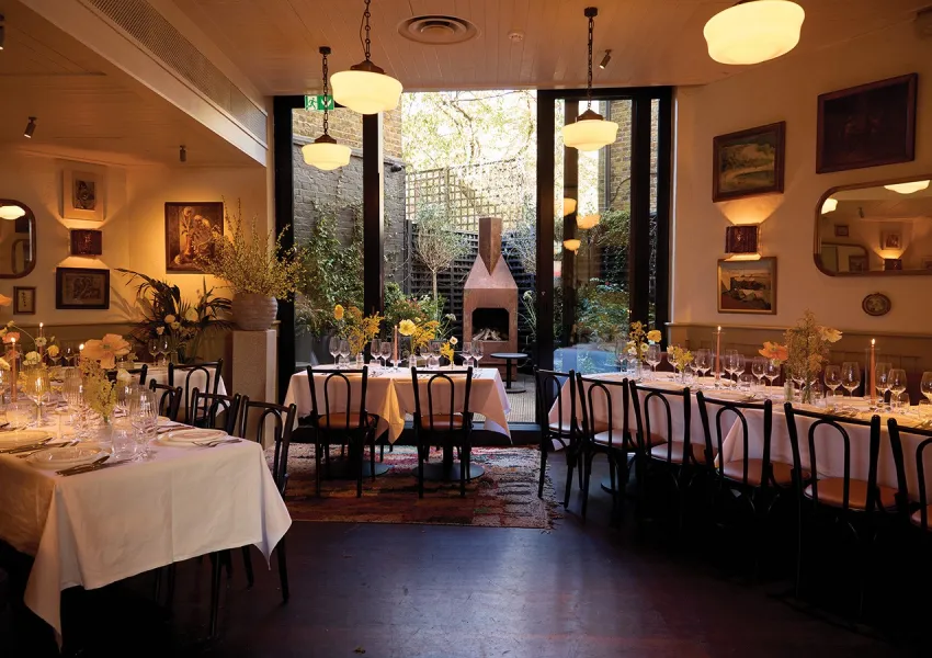 An elegant restaurant
