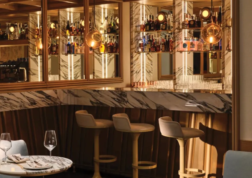 An elegant restaurant