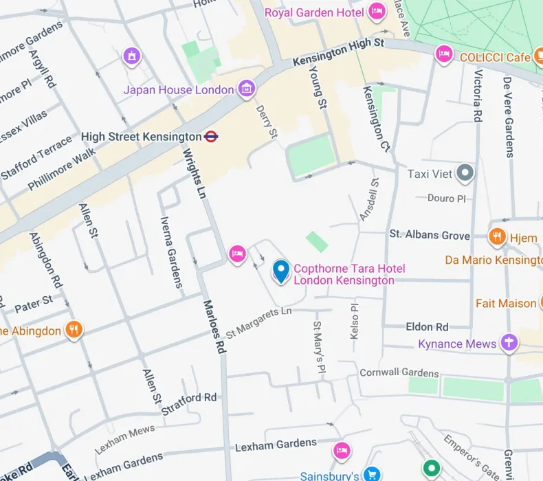Google map image of the venue's location